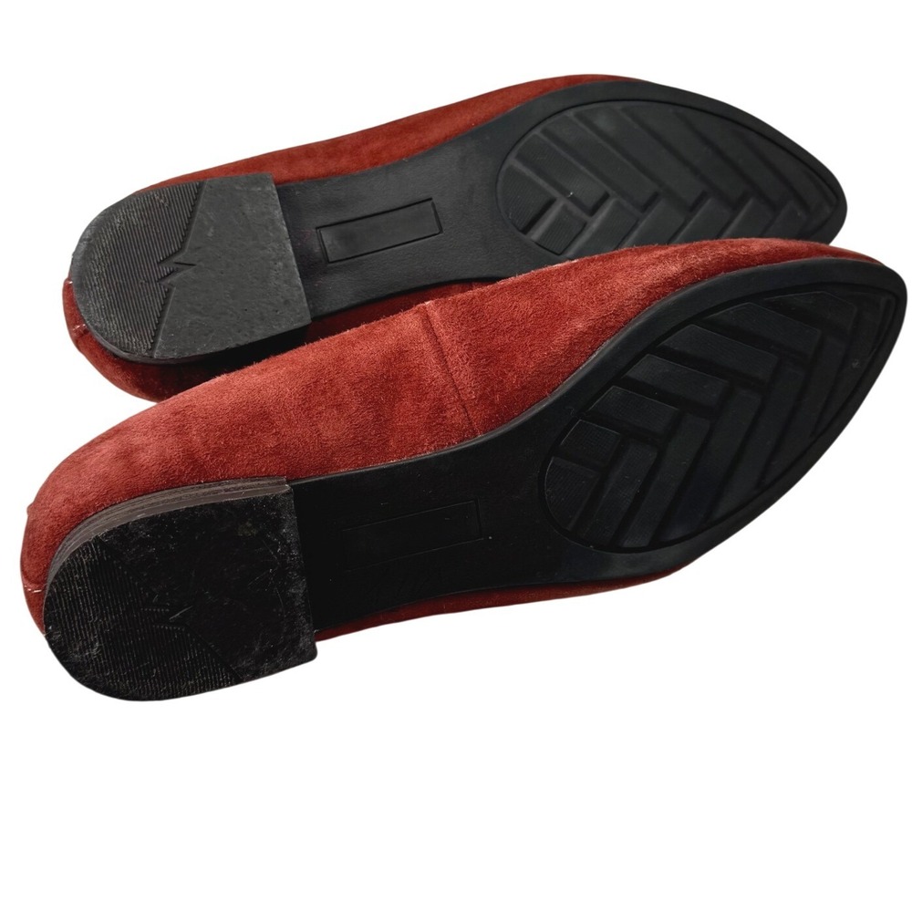 Cynthia Rowley Nash Loafers Womens 8 Paprika Suede Pointed Toe Flats W25433 Work - Picture 9 of 12